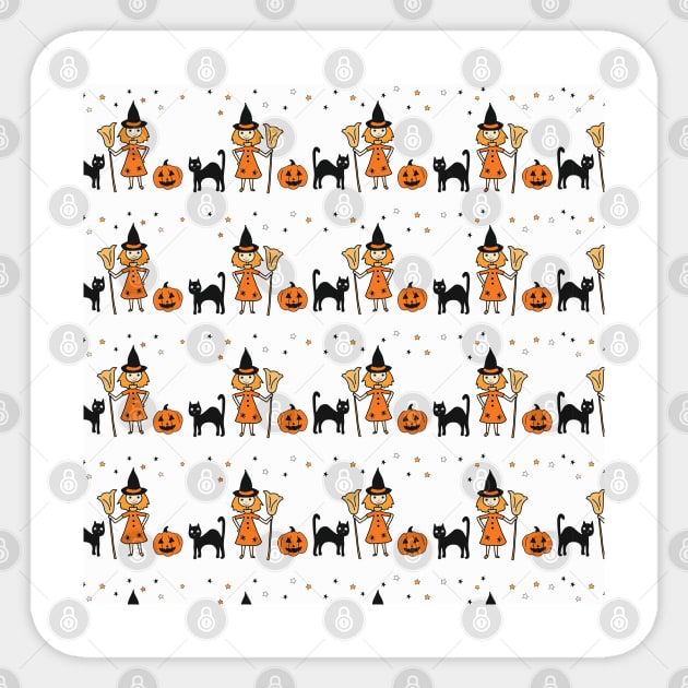 Halloween Witch Sticker by Sandra Hutter Designs